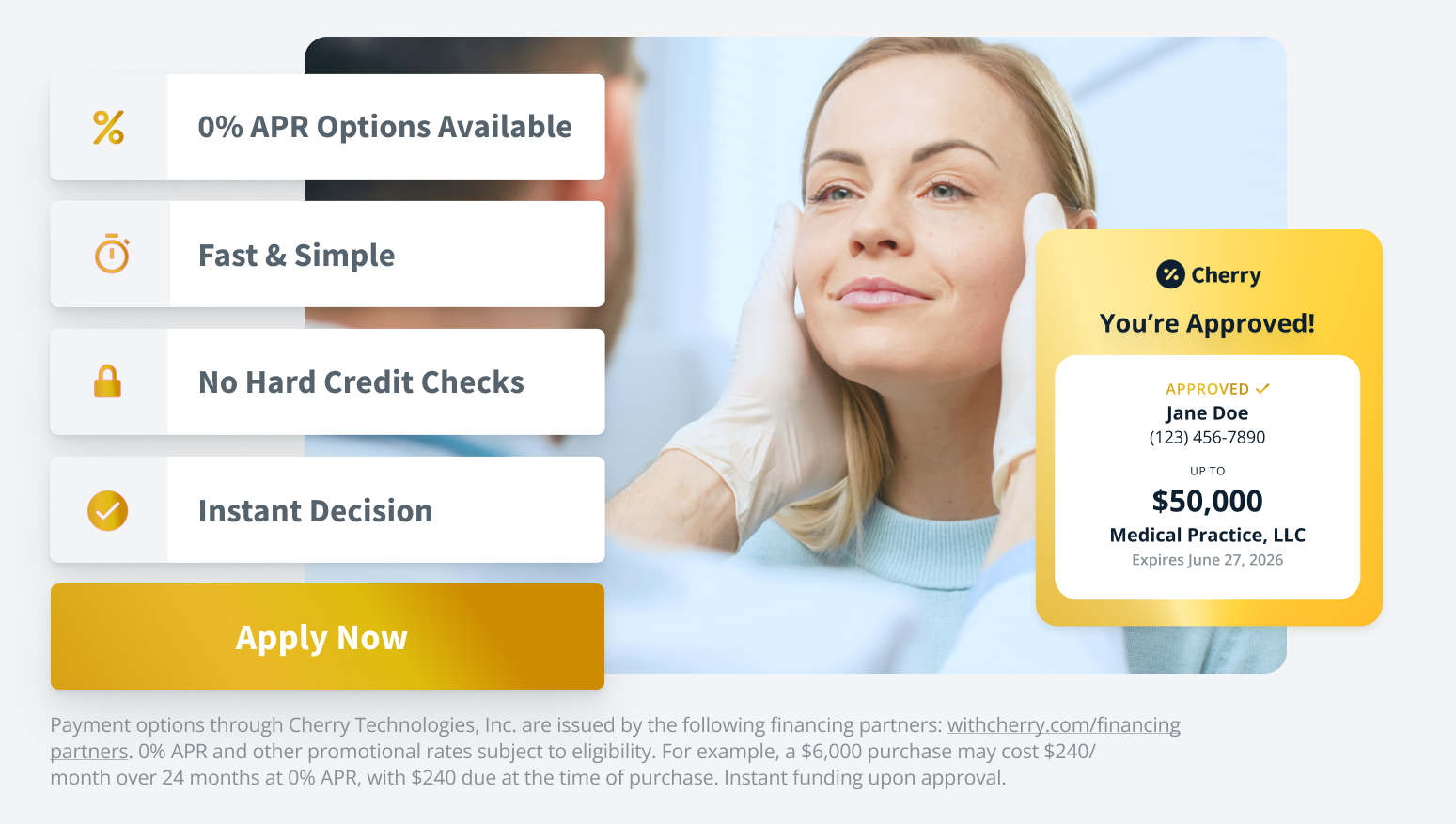 Apply with Cherry Payment Plans